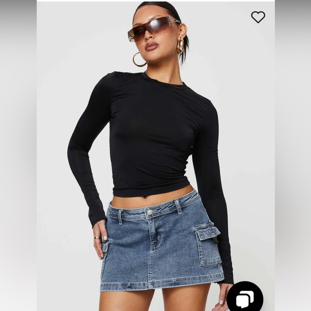 NWT Grishea Low Rise Denim Skirt Princess Polly